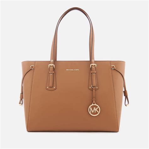 voyager medium leather tote michael kors|michael kors handbags medium tote.